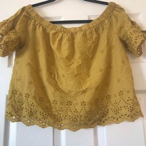 Madewell off shoulder blouse